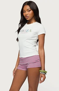 Edikted Ibiza Rhinestone T-Shirt
