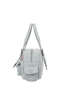 True Religion Denim Blue Multi Patch Satchel Bag