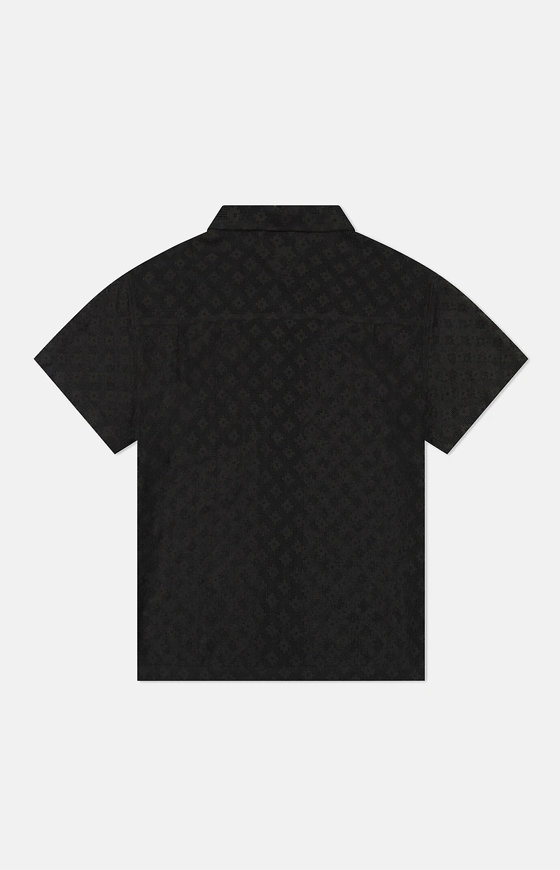 WeSC Black Mesh Camp Shirt