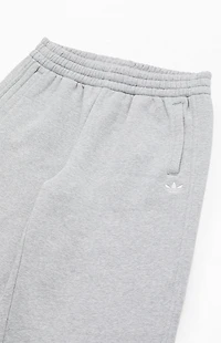 adidas Kids Heather Grey Essentials Wide Leg Baggy Sweatpants