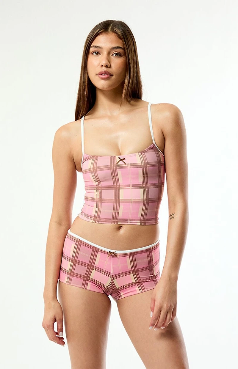 Snorkelbear Plaid Bella Swim Shorts
