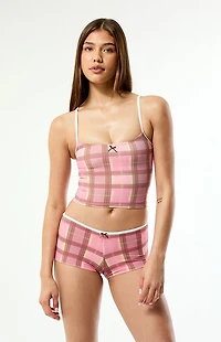 Snorkelbear Plaid Bella Swim Shorts