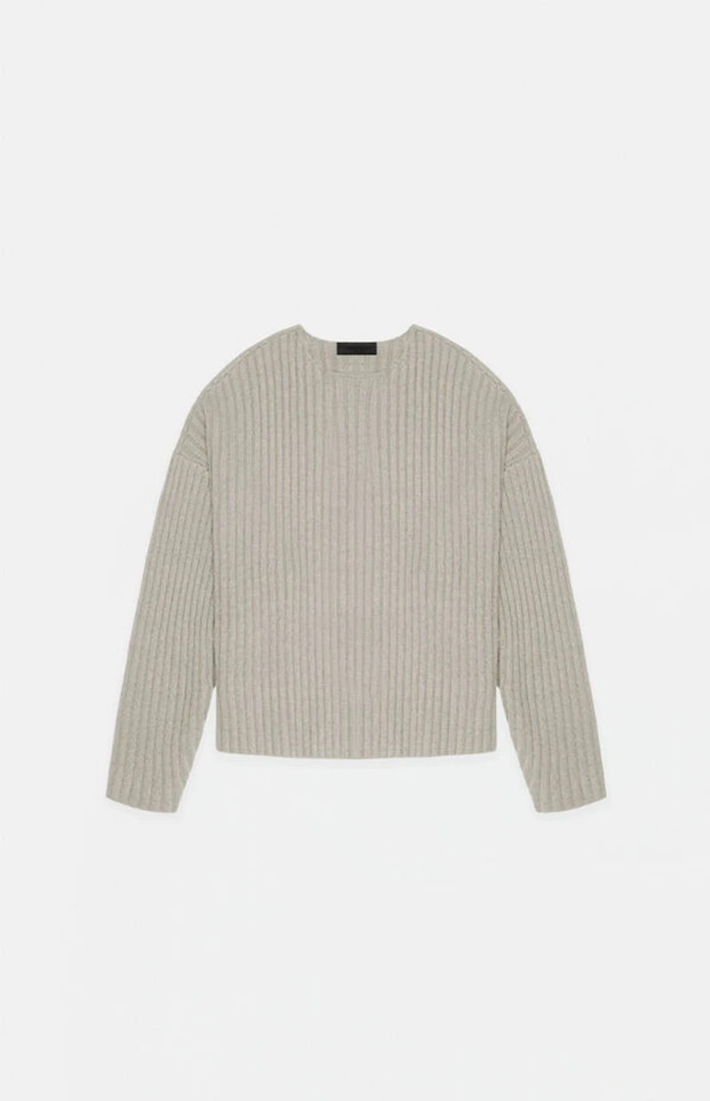 Fear of God ESSENTIALS Kids Seal Raw Neck Sweater