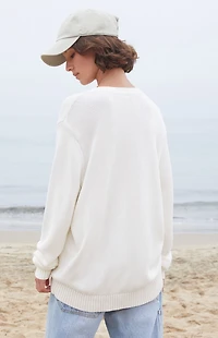 John Galt White & Green Nico 14 Sweater