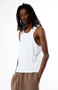 Pacsun White Classic Ribbed Muscle Tank Top