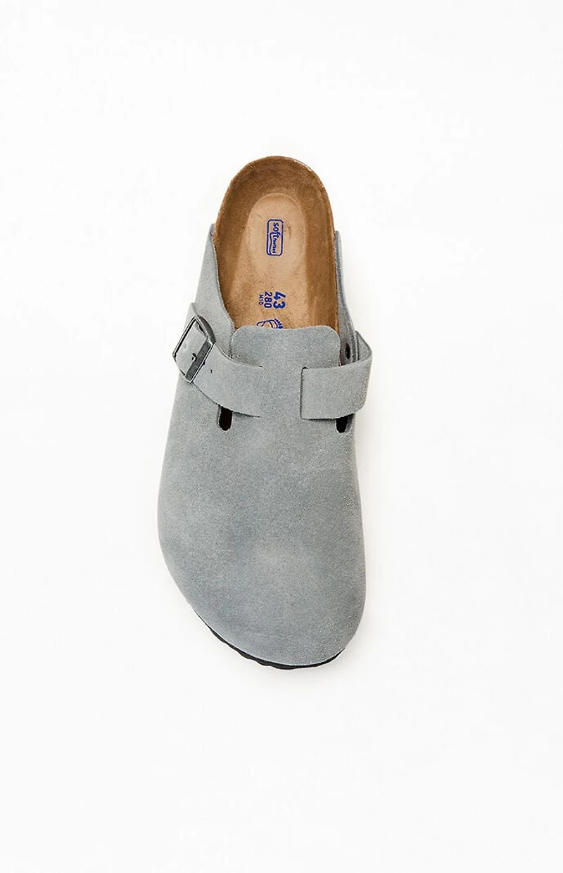 Birkenstock Boston Soft Footbed Clog Blue Grey