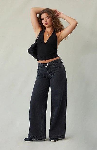 Pacsun Sloane Low Rise Ultra Baggy Jeans Faded Black