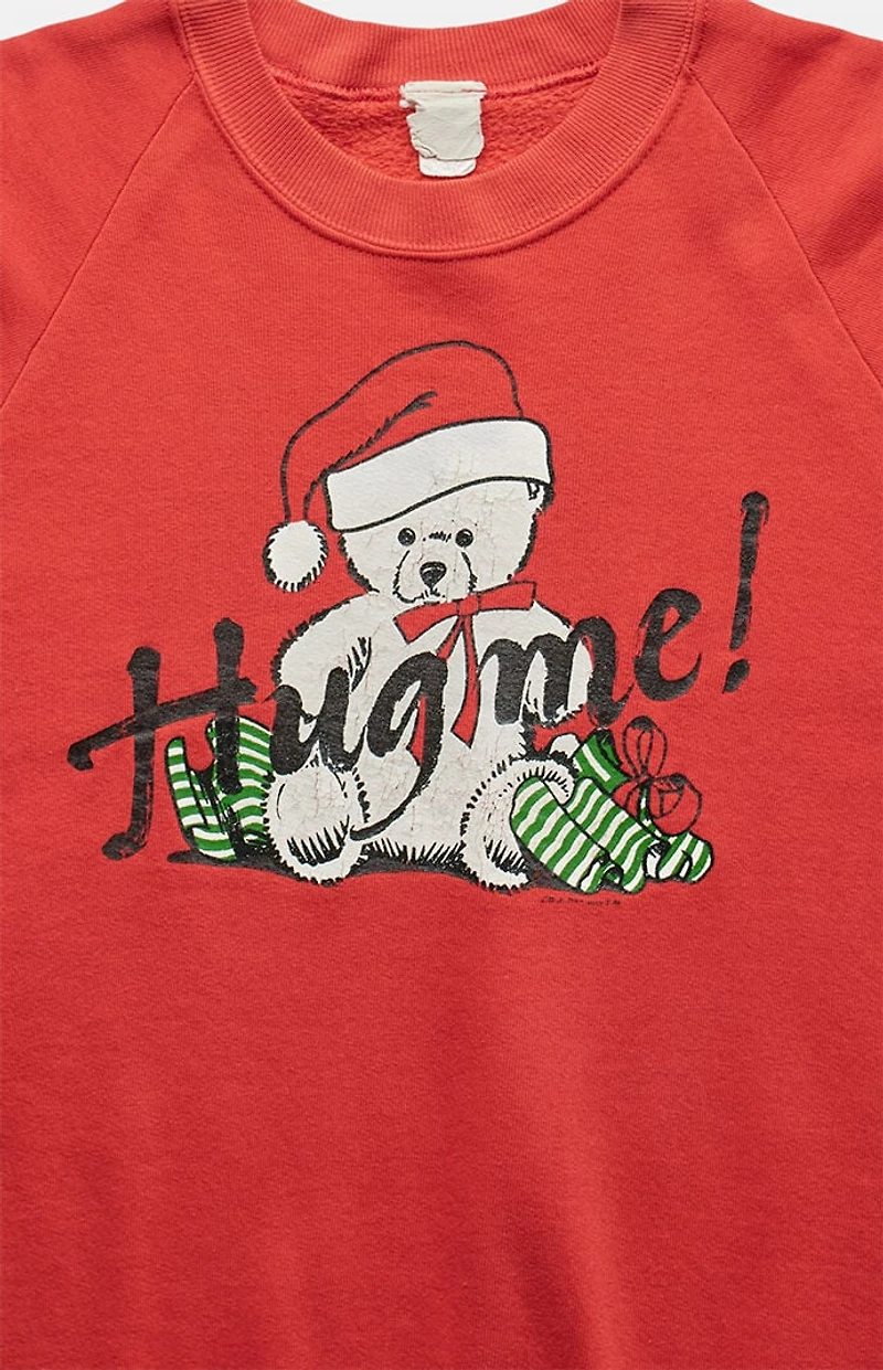 PS VINTAGE '90s Hug Me Christmas Crew Neck Sweatshirt