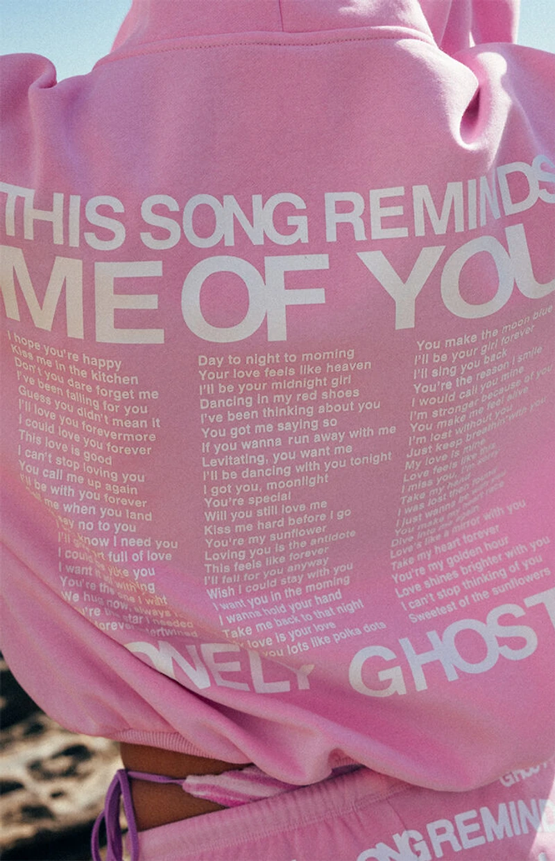LONELY GHOST This Song Reminds Me Of You Zip Up Hoodie