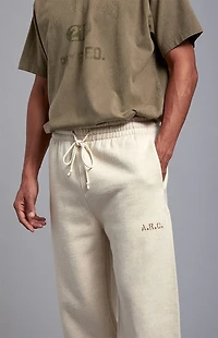 A.R.C. Heather Oatmeal Heavyweight Fleece Jogger Sweatpants