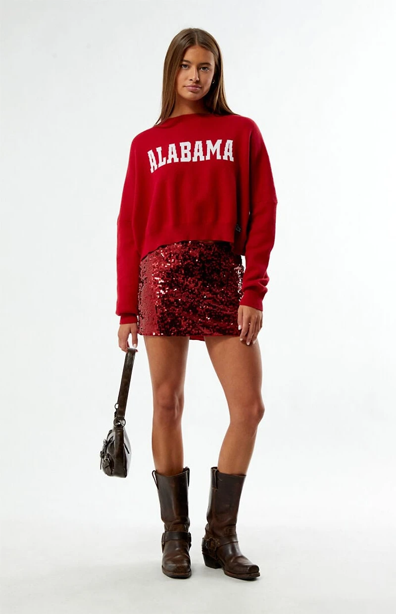 HYPE & VICE Alabama Crimson Tide Sequin Mini Skirt