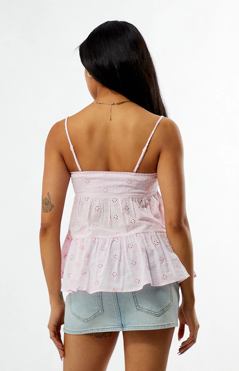 Your Favorite Emi Eyelet Babydoll Top
