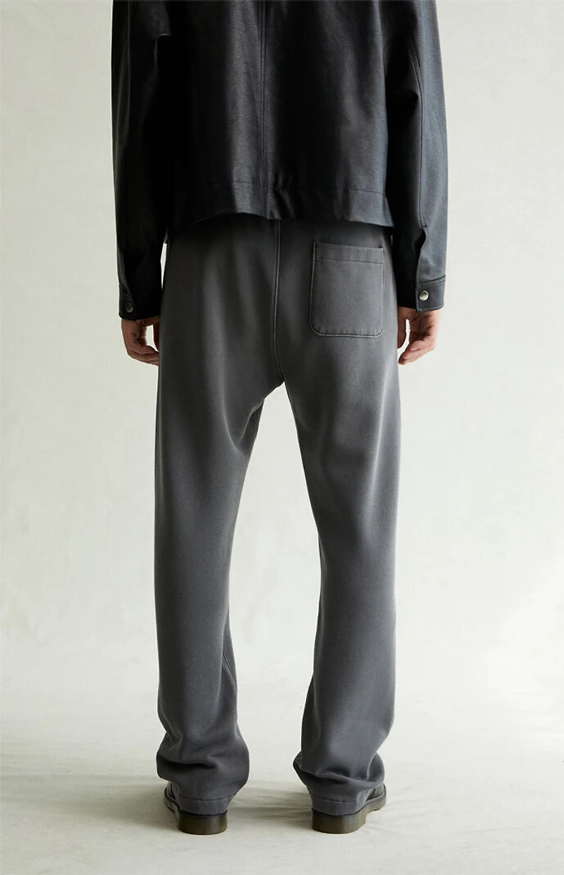 Pacsun Washed Black Straight Leg Sweatpants