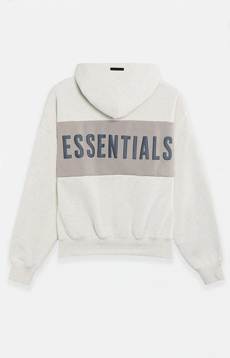 Fear of God ESSENTIALS Vanilla Paneled Cropped Relaxed Hoodie