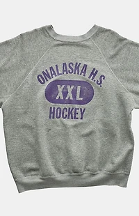 PS VINTAGE '90s Onalaska HS Hockey Crew Neck Sweatshirt
