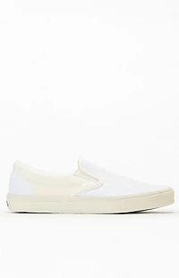 Vans Checkerboard Blanc De Classic Slip-On Shoes
