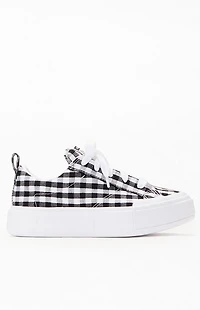 Converse Kids Chuck Taylor Gingham All Star Lift Platform Low Top Shoes