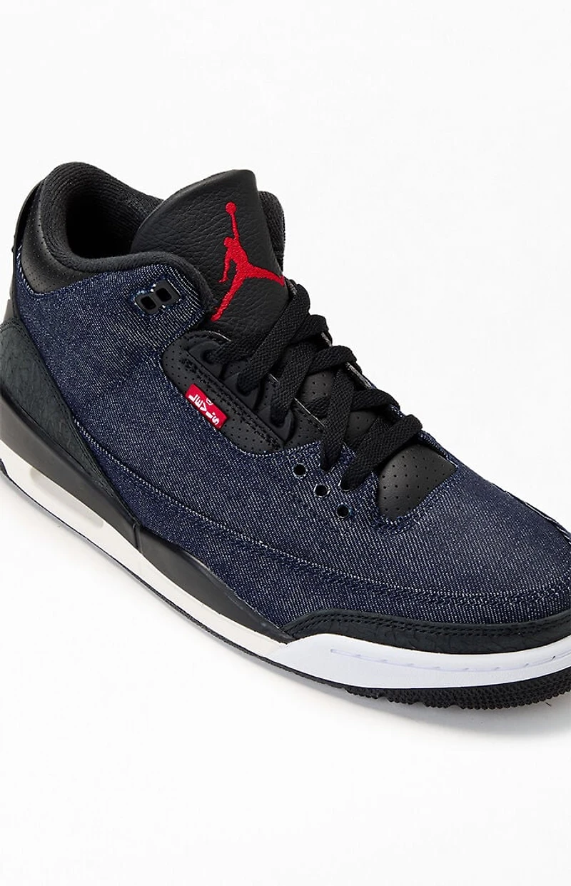 Air Jordan 3 x Levi's Retro Denim Blue Shoes
