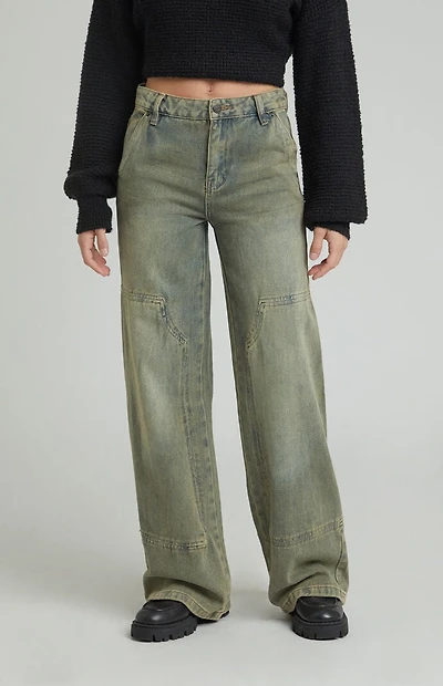 Pacsun Jessie High Waisted Baggy Carpenter Pants