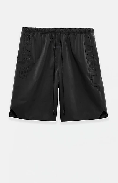 Fear of God ESSENTIALS Vintage Black Active Trace Relaxed Shorts