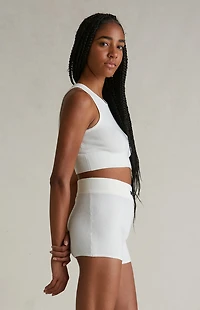 Fear of God ESSENTIALS Women's Cloud White Knit Boxer Shorts