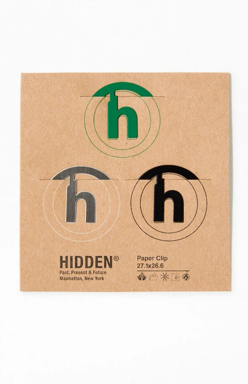 Hidden NY 3 Pack Circle Logo Paper Clips