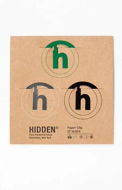Hidden NY 3 Pack Circle Logo Paper Clips