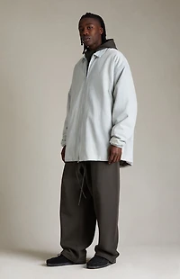 Fear of God ESSENTIALS Light Wash Denim Filled Shacket