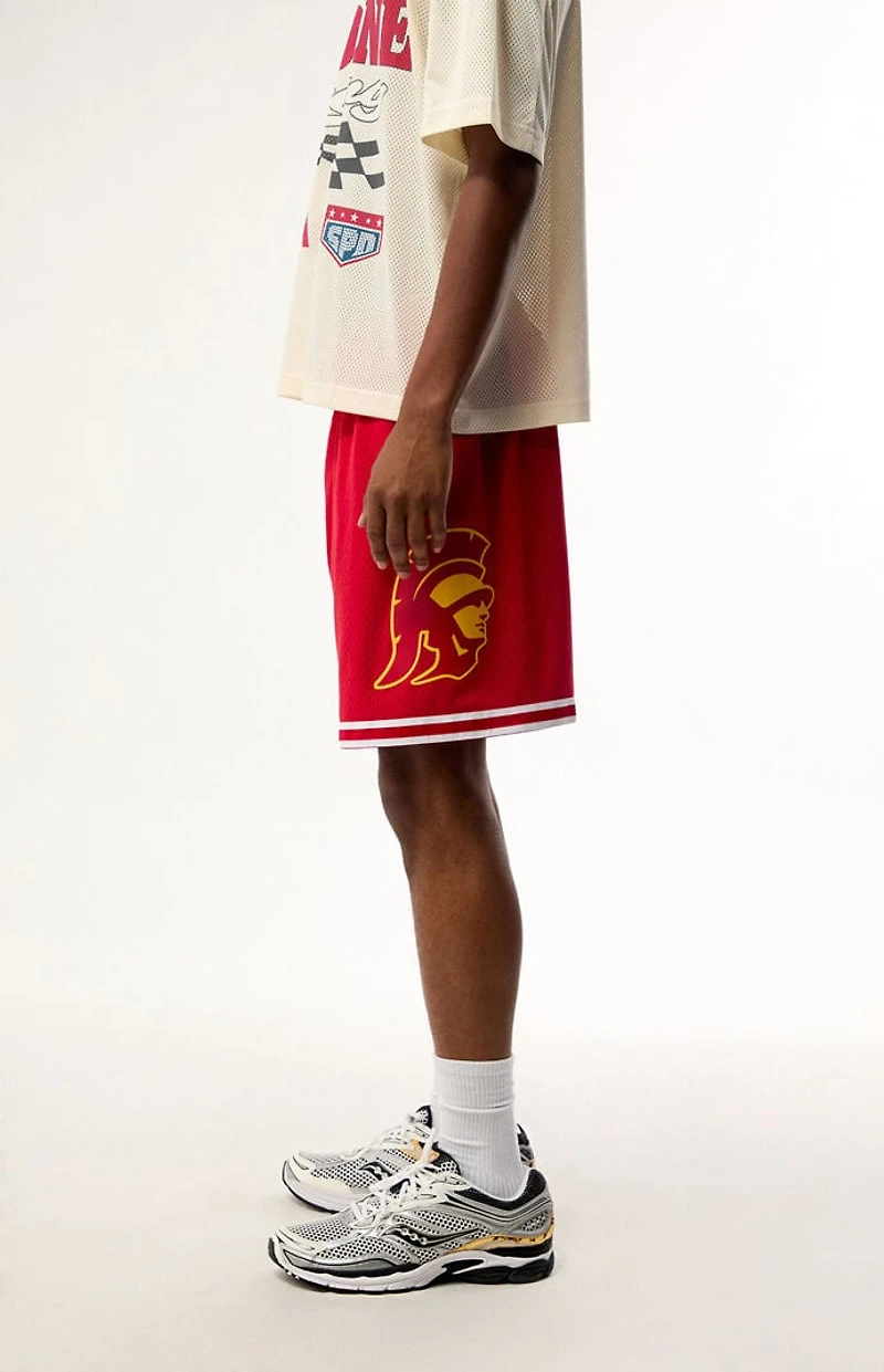 Mitchell & Ness USC Trojans Current Mesh Shorts