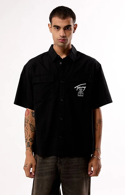 Tommy Jeans Skater Button Down Boxy Shirt