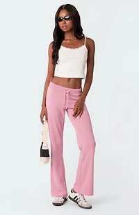 Edikted Lace Trim Ribbed Tank Top