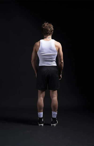 No Tomorrow x Civil Active Black Hades Mesh Shorts