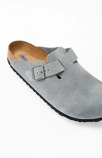 Birkenstock Boston Soft Footbed Clog Blue Grey