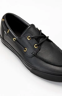Vans Black 2-Eyelet Boat Shoes