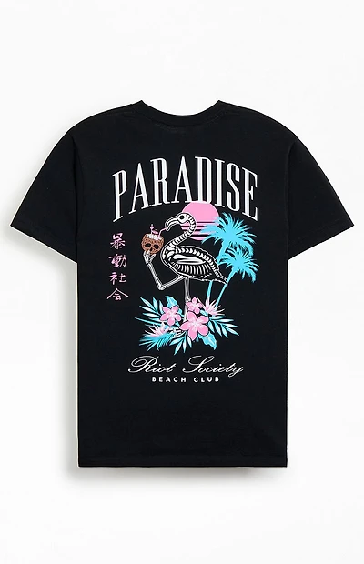 Riot Society Paradise Flamingo Beach T-Shirt
