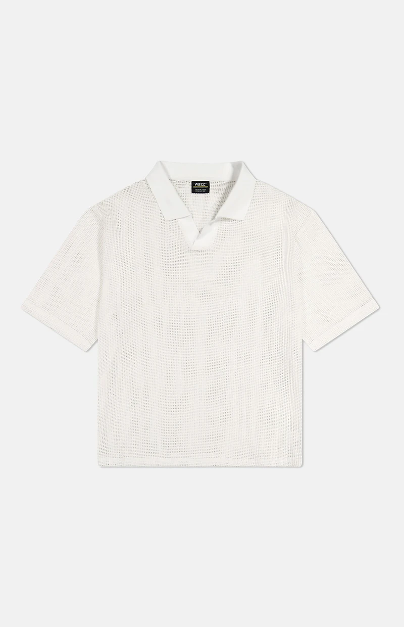 WeSC Johnny Mesh Collar Pullover Shirt