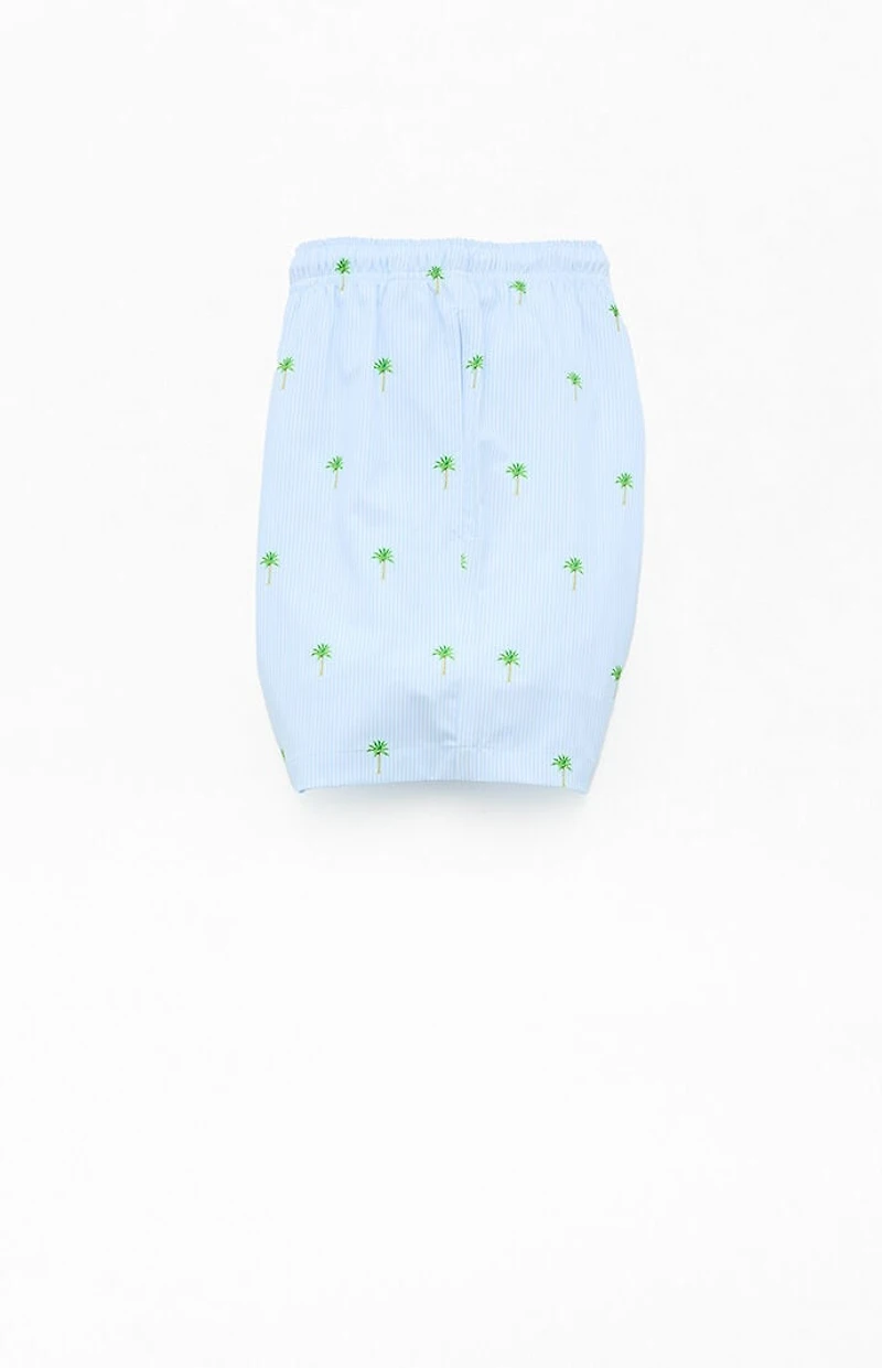 Bermies Palm Stripes Classic Line 5.5" Swim Trunks