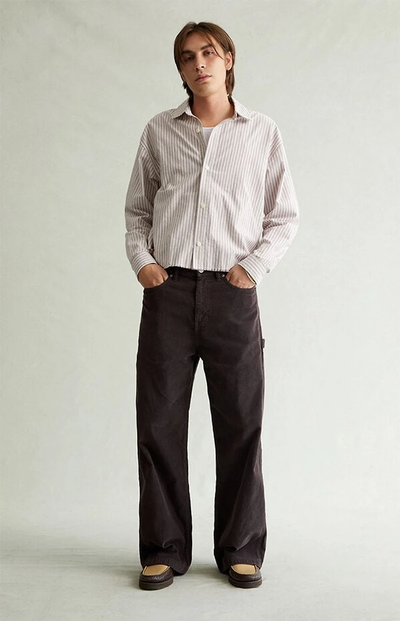Pacsun Blake Extreme Baggy Pants Corduroy Carpenter Brown