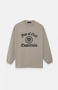 Fear of God ESSENTIALS Heather Grey Heavy Long Sleeve T-Shirt