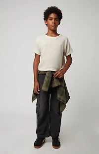 Pacsun Kids Oatmeal Boxy Oversized T-Shirt