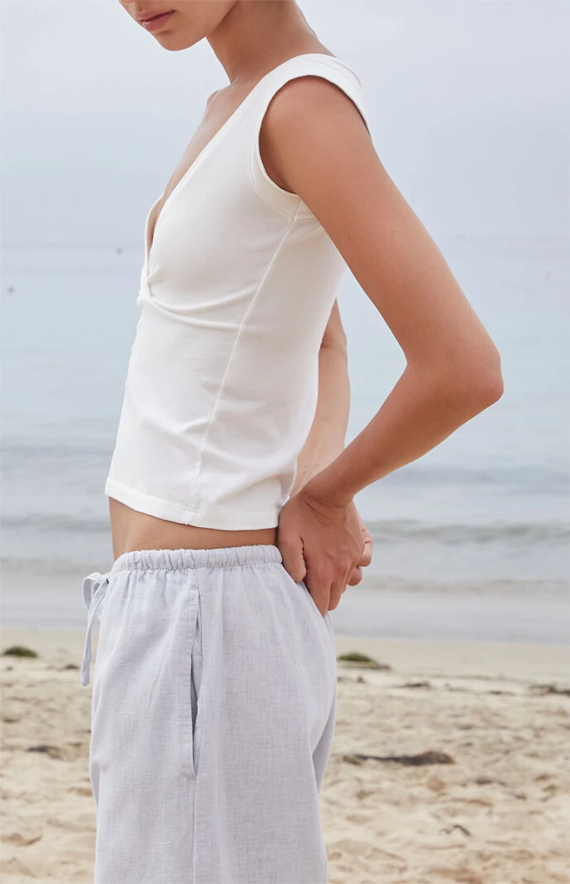 John Galt White Amara Tank Top