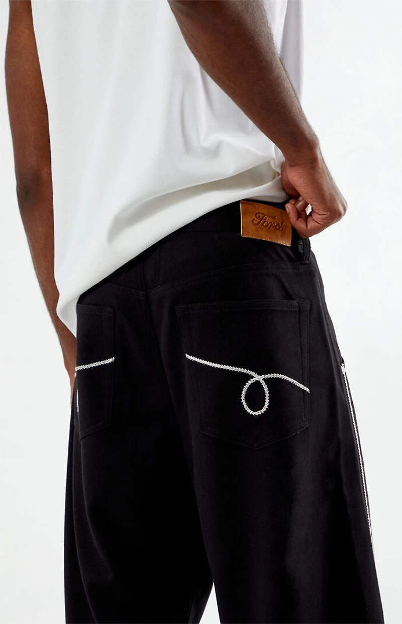 FORD Zigzag Stitch Baggy Trousers