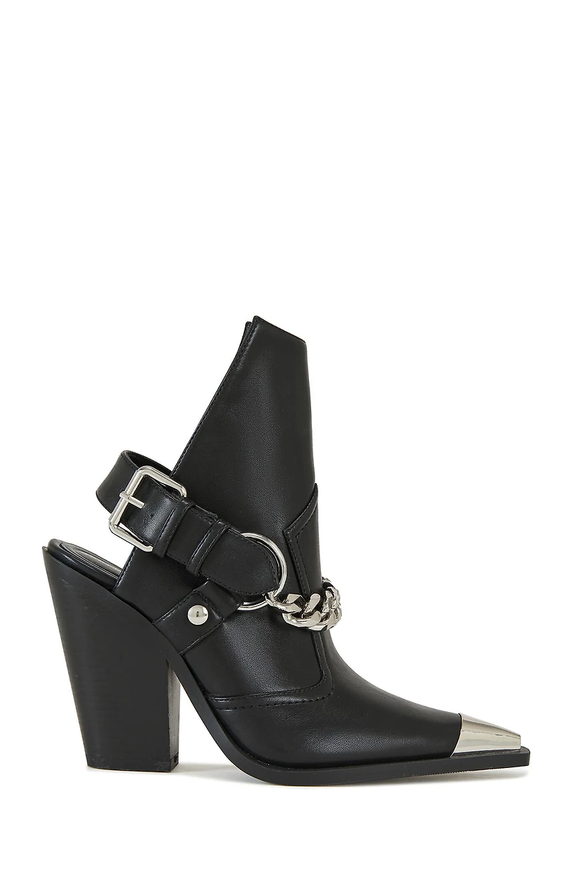 AZALEA WANG Women's Black Western Booties