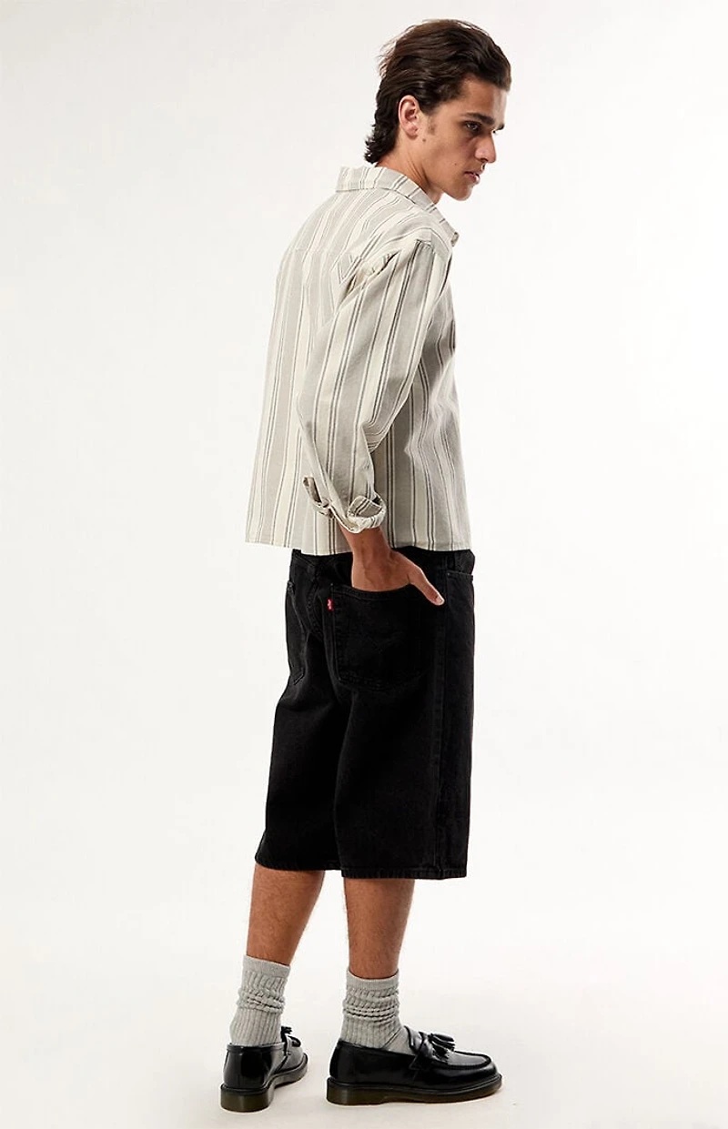 Levi's 470 Black Baggy Jorts