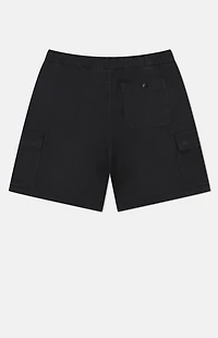 WeSC Black Utility Cargo Shorts