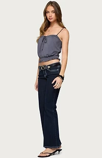 Edikted Ripley Tie Front Tank Top