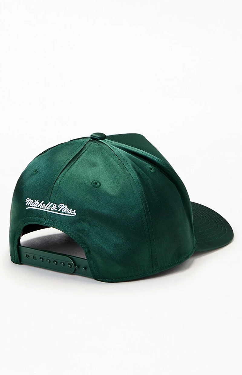 Mitchell & Ness A's City Lights Satin Snapback Hat