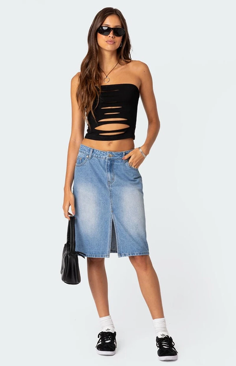 Edikted Kalista Slashed Tube Top