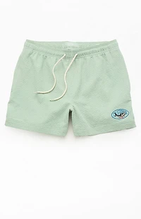 Pacsun Cali Seersucker 4.5" Swim Trunks
