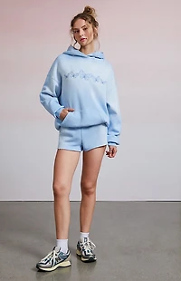 Third Charm Butterflies Embroidered Pullover Hoodie